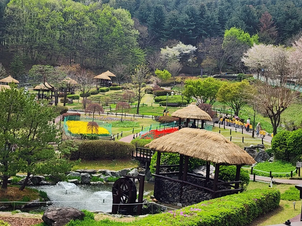 용인 농촌파크 배경.